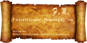 Feichtinger Magdaléna névjegykártya
